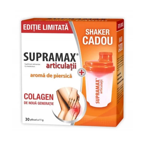 Supramax Articulatii Piersica - 30 plicuri + Shaker cadou