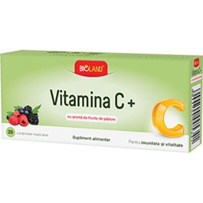 Vitamina C Aroma fructe padure - 20 cpr