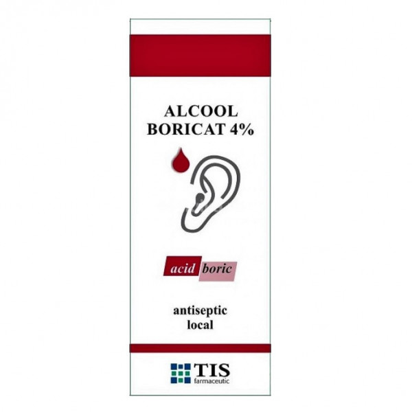 Alcool boricat 4% - 15 ml