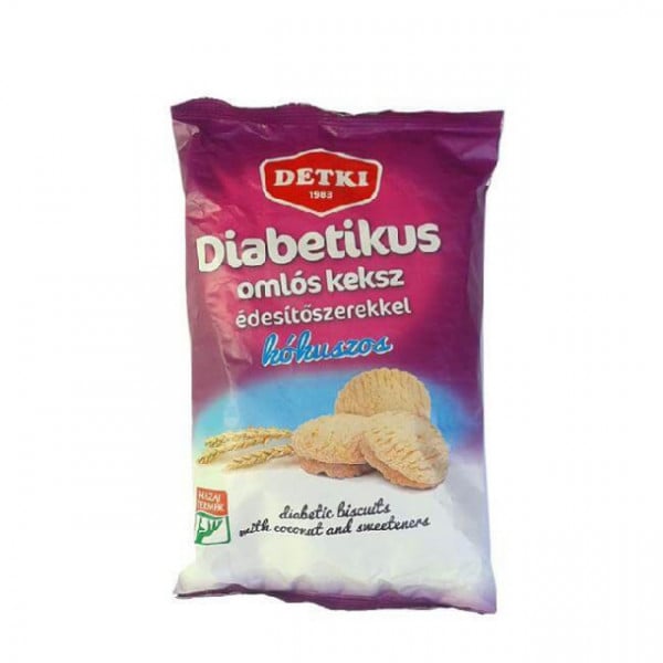 Biscuiti diabetici cu cocos si indulcitor - 200 g Detki