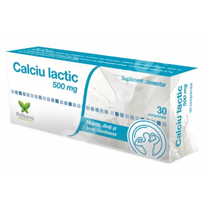 Calciu Lactic 500 mg - 30 cpr