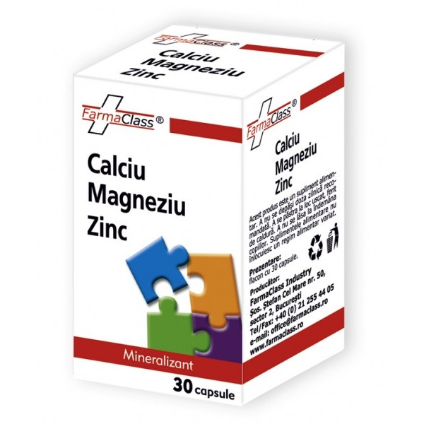 Calciu & Magneziu & Zinc - 30 cps