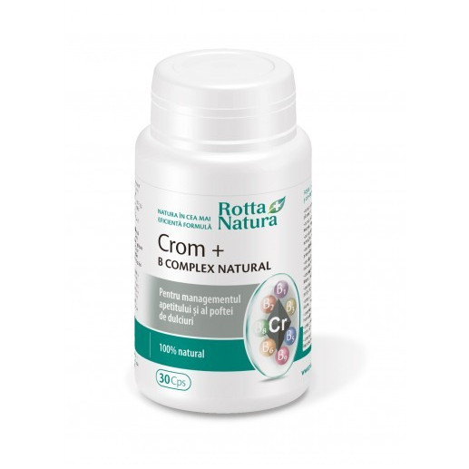 Crom + B Complex Natural - 30 cps