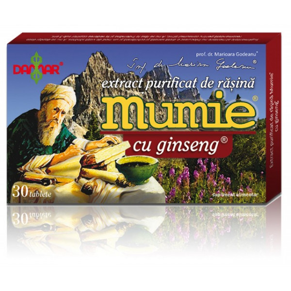 Extract purificat de rasina Mumie cu ginseng - 30 tbl