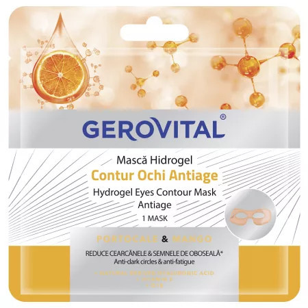 Gerovital Masca pentru contur ochi Hidrogel Antiage - 1 buc