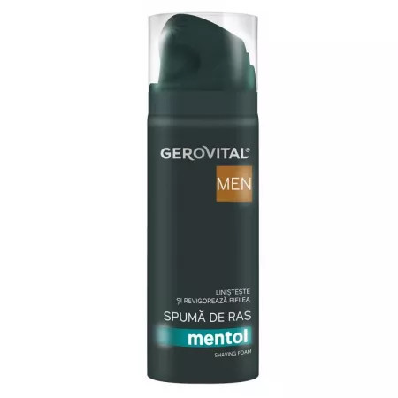 Gerovital Men Spuma de ras cu mentol - 200 ml