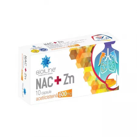 NAC + ZN 600 mg - 10 cps