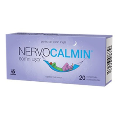 Nervocalmin Somn Usor cu Valeriana - 20 cps