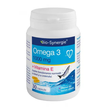 Omega 3 1000 mg + Vitamina E - 30 cps