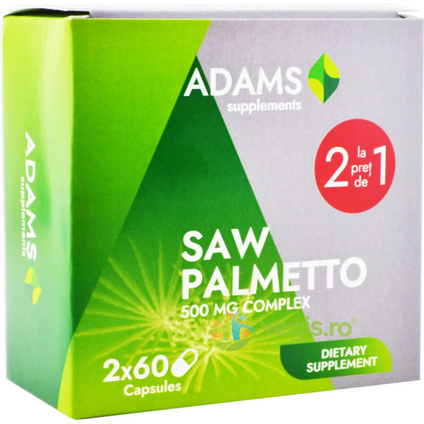 Pachet Saw Palmetto 500 mg - 120 cps