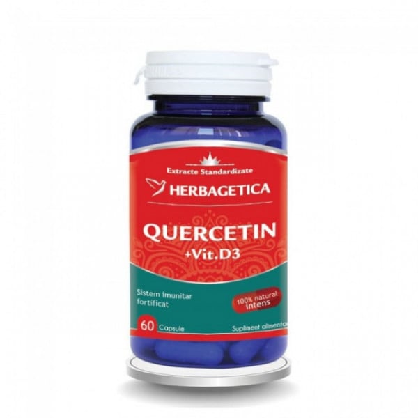 Quercetin + Vitamina D3 - 60 cps