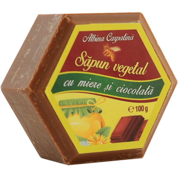 Sapun hexagonal cu miere si ciocolata - 100g