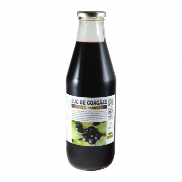 Suc de coacaze negre 100% - 750 ml