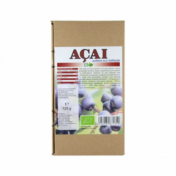 Acai liofilizat pudra BIO - 125 g