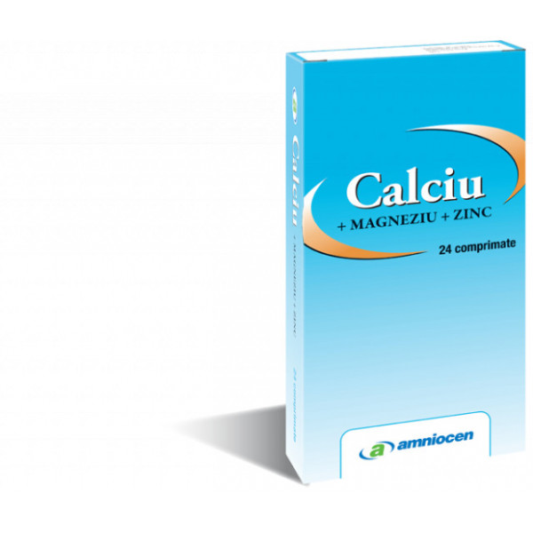 Calciu + Magneziu + Zinc - 24 cpr