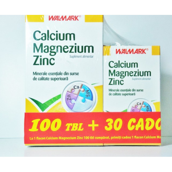 Calcium - Magnezium - Zinc 100 cps + 30 Gratis