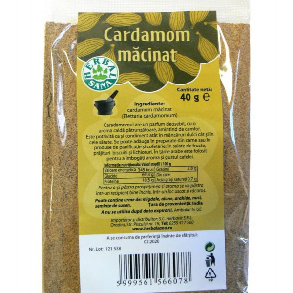 Cardamom macinat - 40 g
