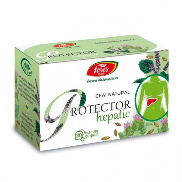 Ceai Protector Hepatic - 20 pliculete cu snur Fares