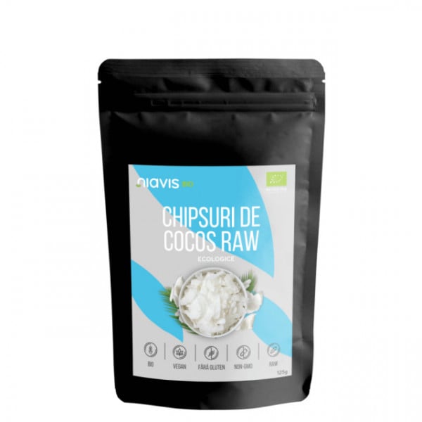 Chipsuri de Cocos Raw Ecologice 125 g