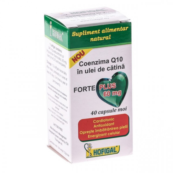 Coenzima Q10 Ulei Catina Forte Plus 60 mg 40 cps moi Hofigal