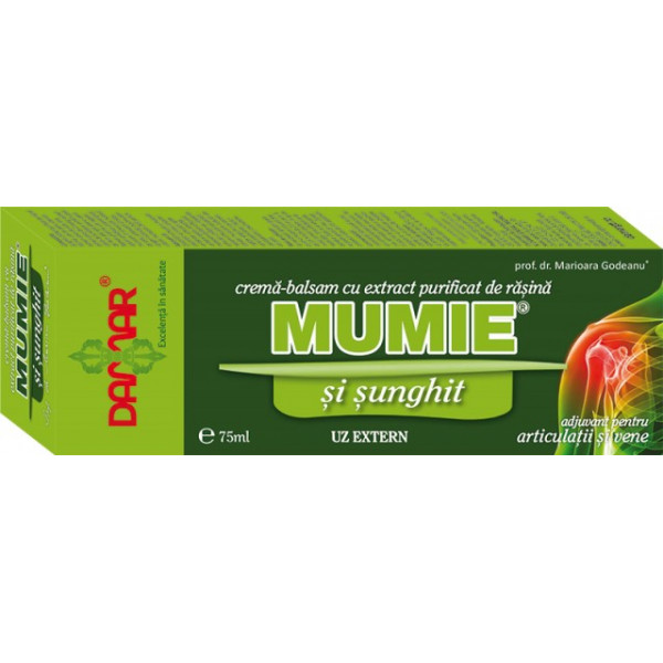 Crema-balsam cu extract purificat de rasina Mumie cu sunghit - 75 ml