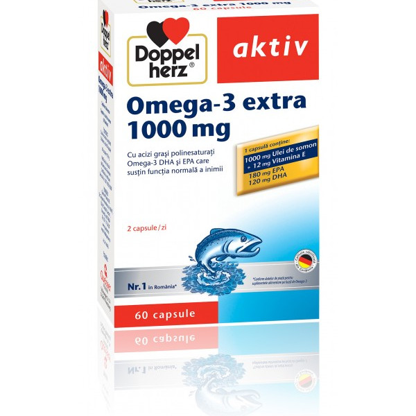 Doppelherz aktiv Omega-3 extra 1000 mg - 60 cps