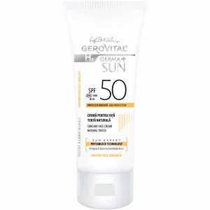 Gerovital H3 Derma+ Sun Crema pentru Fata SPF 50 Tenta Naturala - 50 ml