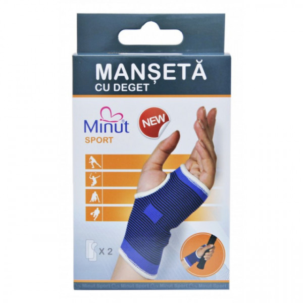 Manseta sport deget Minut S - 2buc/cut