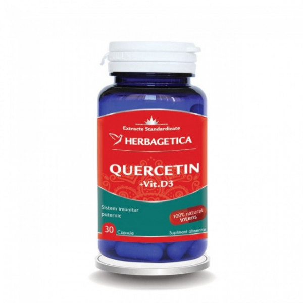 Quercetin + Vitamina D3 - 30 cps