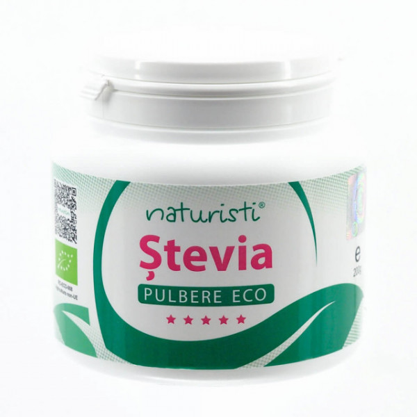Stevia pulbere ECO - Naturisti - fata cutie