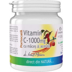 Vitamina C 1000 mg cu Acerola Portocale cu macese - 10 cpr