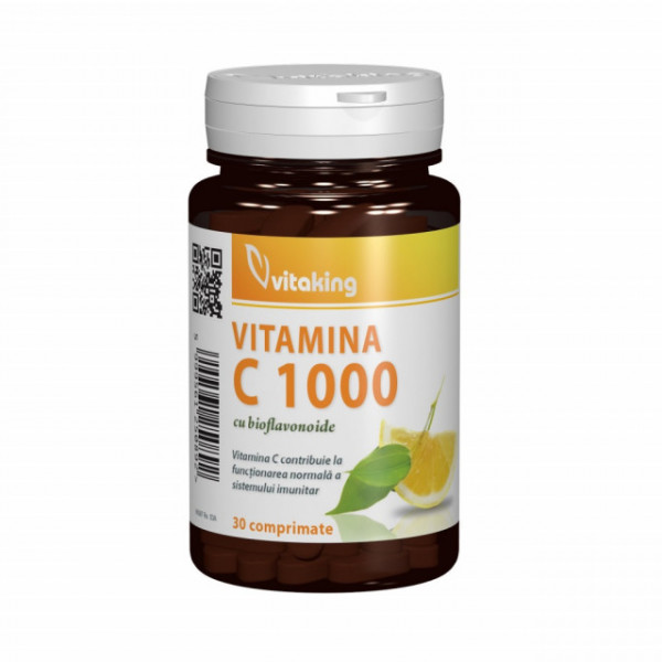 Vitamina C 1000 mg cu bioflavonoide, acerola si macese - 30 cpr