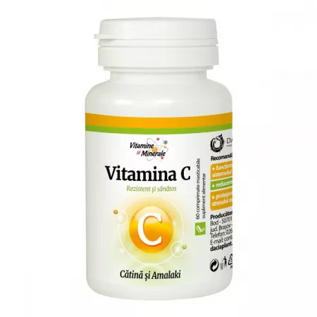 Vitamina C natural cu catina si amalaki - 60 cpr