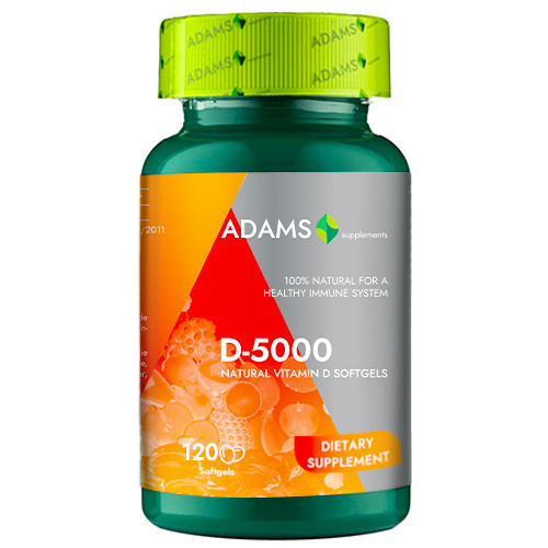 Vitamina D-5000 naturala - 120 cps