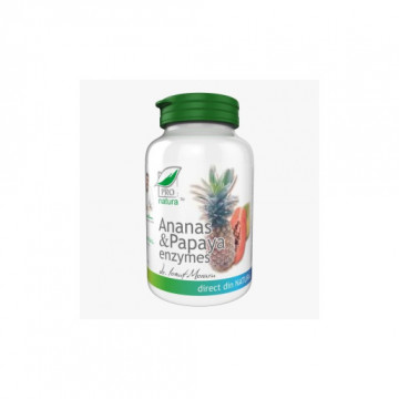 Ananas si Papaya Enzymes - 60 cpr