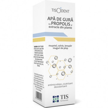 Apa de gura cu propolis Tisodent - 20 ml