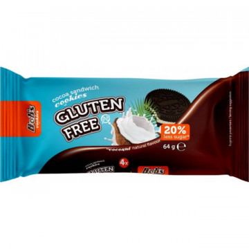 Biscuiti fara gluten cu aroma de cocos Bob Foods - 64 g