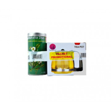 Ceai Verde Superior cutie metalica - 100 g + Ceainic - 1250 ml Promo