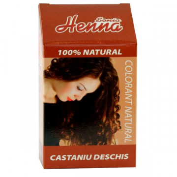 Colorant natural pentru par, Sonia Henna, castaniu deschis - 100 g