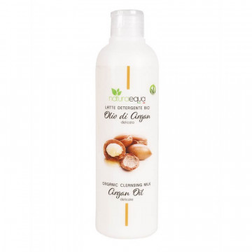 Lapte demachiant organic cu ulei de argan, Naturaequa, 250 ml