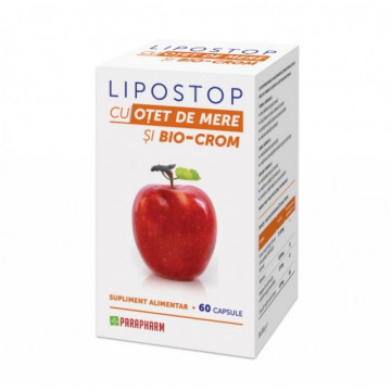 Lipostop cu otet de mere 60 cps - pentru slabit