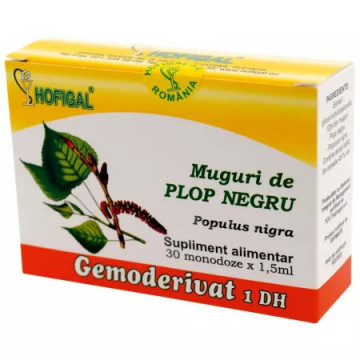 Muguri de Plop Negru Gemoderivat - 30 monodoze