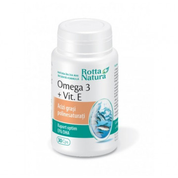 Omega 3 + Vitamina E - 30 cps
