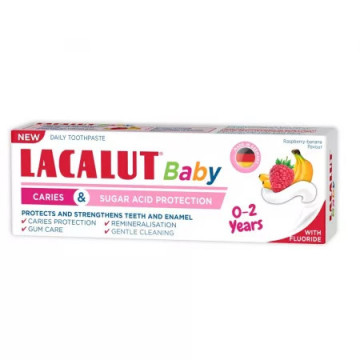 Pasta de dinti 0-2 ani Lacalut Baby - 55 ml