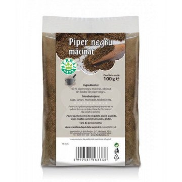 Piper negru macinat- 40 g Herbavit