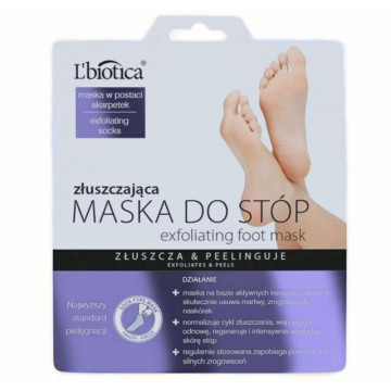 Sosete exfoliante pentru picioare L'Biotica - 1 pereche