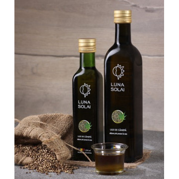 Ulei de canepa presat la rece Luna Solai - 250 ml