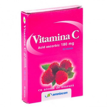 Vitamina C zmeura 180 mg - 24 cpr