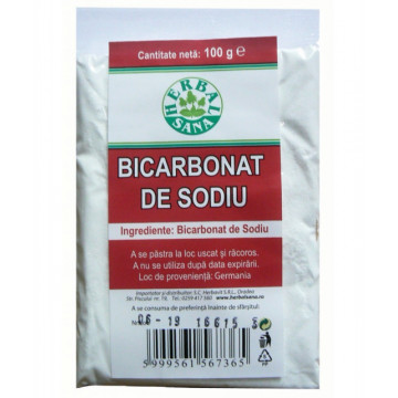 Bicarbonat de sodiu - 100 g Herbavit