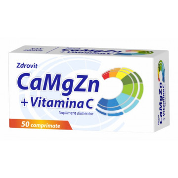 Ca + Mg + Zn + Vitamina C - 50 cpr